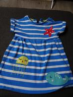 Gestreept jurkje met zeedieren (Frugi) Maat 68-80, Kinderen en Baby's, Meisje, Jurkje of Rokje, Ophalen of Verzenden, Zo goed als nieuw