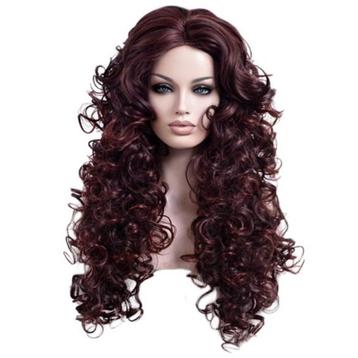 Luxe Diva pruik lang haar veel volume en prachtige krullen beschikbaar voor biedingen