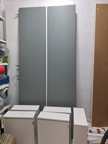 Pax garderobekast Ikea Reinsvoll groene deuren 50x58x236c