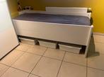 Eenpersoonsbed met lattenbodem, Ophalen, Eenpersoons, Wit, 200 cm