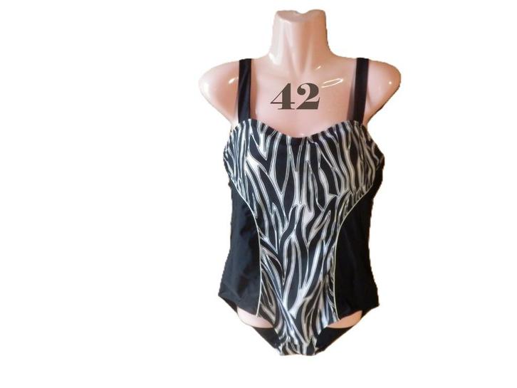 (7) - maillot femme t.XL noir blanc - giani feroti -, Kleding | Dames, Badmode en Zwemkleding, Zo goed als nieuw, Badpak, Zwart