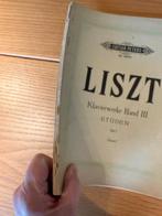 Liszt —  Klavierwerke Band III (Étuden, Teil I), Enlèvement ou Envoi, Artiste ou Compositeur, Classique, Utilisé