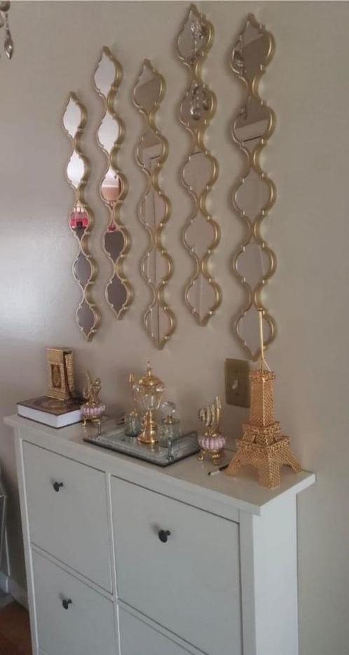 3 stukjes druppelvormige wandspiegel, Huis en Inrichting, Woonaccessoires | Spiegels, Nieuw, Minder dan 50 cm, Minder dan 100 cm