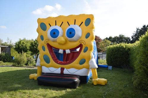 Spongebob Springkasteel Te Huur, Hobby en Vrije tijd, Feestartikelen | Verhuur, Ophalen of Verzenden