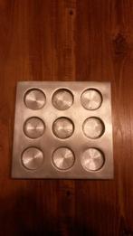 Theelichthouder voor 9 theelichtjes - NIEUW, Huis en Inrichting, Ophalen, Nieuw, Grijs, Kandelaar