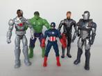 Lot van 5 superhelden van Marvel & DC (Hasbro, Mattel), Enlèvement ou Envoi, Utilisé