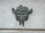 un visage de diable en bronze patinée gris vert , jet d eau, Jardin & Terrasse, Autres types, Enlèvement ou Envoi, Neuf