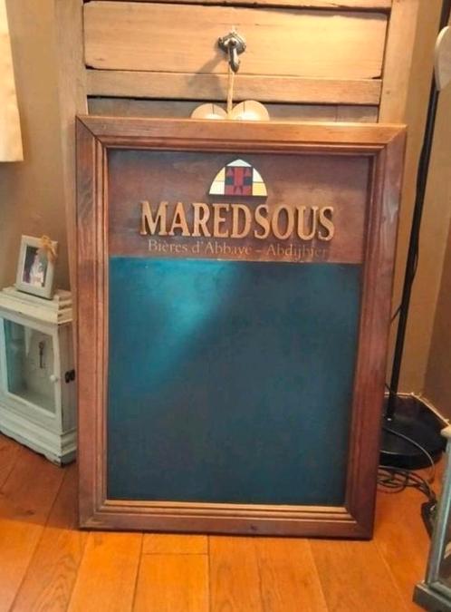 Bord, reclamebord Maredsous. 60x80cm, Verzamelen, Biermerken, Zo goed als nieuw, Overige merken, Ophalen of Verzenden