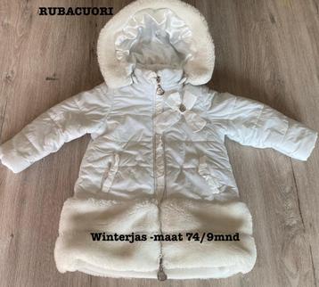 Witte winterjas " Rubacuori" maat 74/ 9 maanden beschikbaar voor biedingen