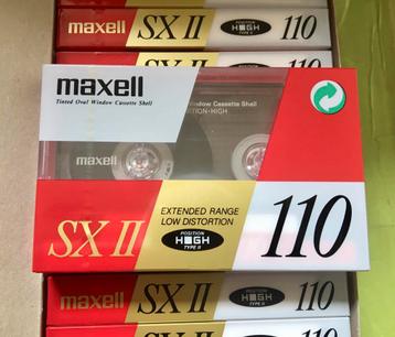 Doosje 10 NOS Maxell SXII-110 cassettebandjes SXII 110 SX II beschikbaar voor biedingen