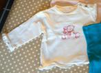 Witte meisjes T-shirt lange mouwen Noukies, mt 80 / 12m, Kinderen en Baby's, Babykleding | Maat 80, Gebruikt, Meisje, Noukie's