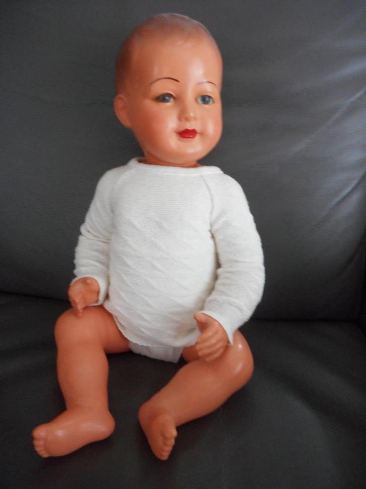 oude SNF pop gekleed 50cm, Verzamelen, Poppen, Pop, Ophalen of Verzenden