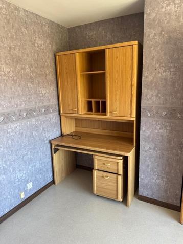 Kasten, Huis en Inrichting, Kasten | Kleerkasten, Ophalen, Gebruikt, Grenenhout, Met hangruimte