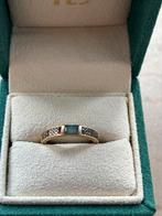 Gouden diamanten ring 585 met certificaat, Bijoux, Sacs & Beauté, Comme neuf, Or, Femme, Plus petit que 17