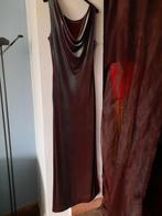 Lange bordeauxrode fluwelen jurk T 40, Kleding | Dames, Gelegenheidskleding, Grijs, Ophalen of Verzenden, Zo goed als nieuw