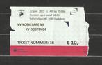 (gebruikt) ticket : VV Koekelare - KV Oostende (22/06/2021), Verzamelen, Sportartikelen en Voetbal, Ophalen of Verzenden, Gebruikt