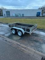 Dubbelas aanhangwagen 253cm x 127cm, Autos : Divers, Remorques, Enlèvement, Utilisé