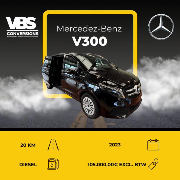 Mercedes (Splinternieuw) V300d VIP met alle luxe opties, Auto's, Mercedes-Benz, Bedrijf, Te koop, V-Klasse, 360° camera, 4x4, ABS