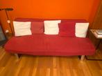 Divan-lit rouge en bon état général, Enlèvement, Utilisé, Rouge