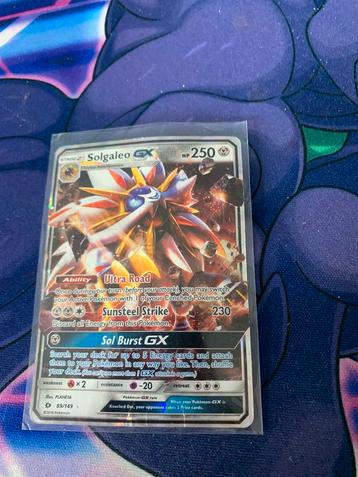 Solgaleo gx beschadigd  beschikbaar voor biedingen