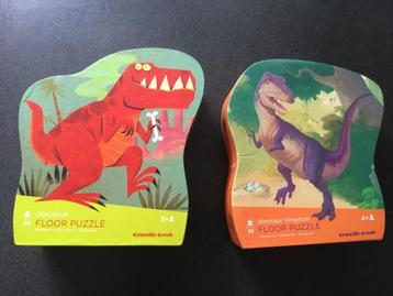 2 grote vloerpuzzels dinosaurussen Crocodile Creek beschikbaar voor biedingen