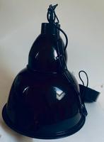 Industriële hanglamp donker bruin inc led lamp 40watt, Ophalen, Zo goed als nieuw