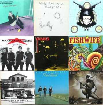 Lot van 9  ALTERNATIVE ROCK  vinyl lp's uit de 1980s beschikbaar voor biedingen