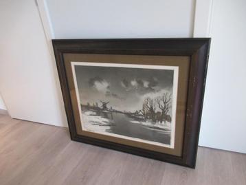 Een ets van Roger Hebbelink van Saverys 94 x 80 cm beschikbaar voor biedingen