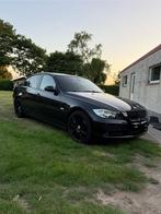 BMW 320d automaat in goede staat, Auto's, BMW, Automaat, Zwart, Zwart, Leder