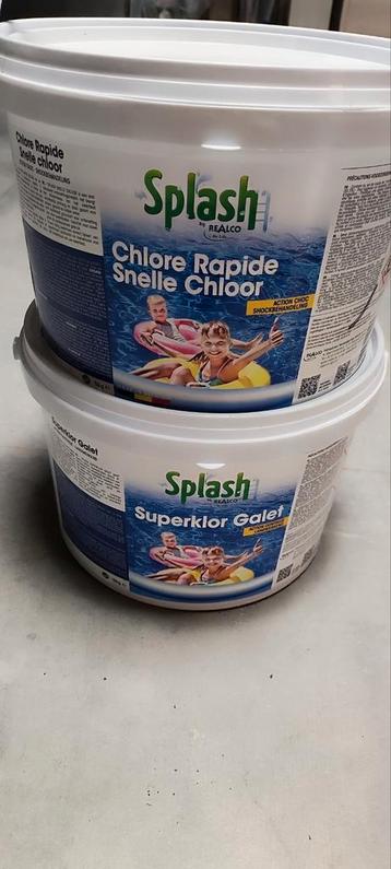 Chloor, kiezelsteen en snelchloor beschikbaar voor biedingen