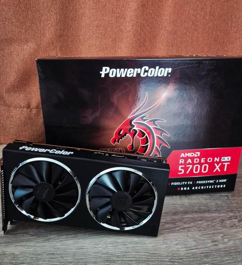PowerColor RX 5700 XT Red Dragon 8GB, Computers en Software, Videokaarten, Zo goed als nieuw, GDDR6, HDMI, DisplayPort, Ophalen of Verzenden