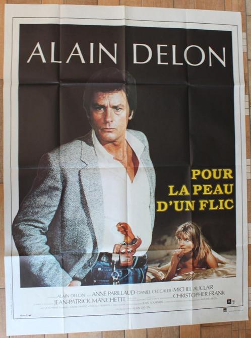 filmaffiche Alain Delon Pour la peau d'un flic XL filmposter, Verzamelen, Posters, Zo goed als nieuw, Film en Tv, Deurposter of groter