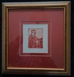 Schellekens Marcel Rode ets  “Vrouw met kalkoen” gesigneerd, Enlèvement ou Envoi