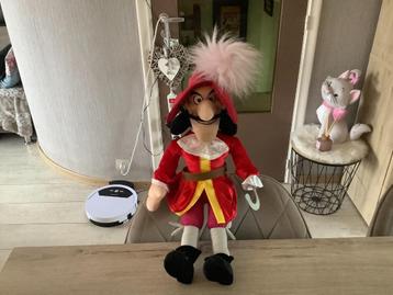 Personnage en peluche Disney Peter Pan Captain Hook (60 cm), Enlèvement ou Envoi, Comme neuf, Autres types
