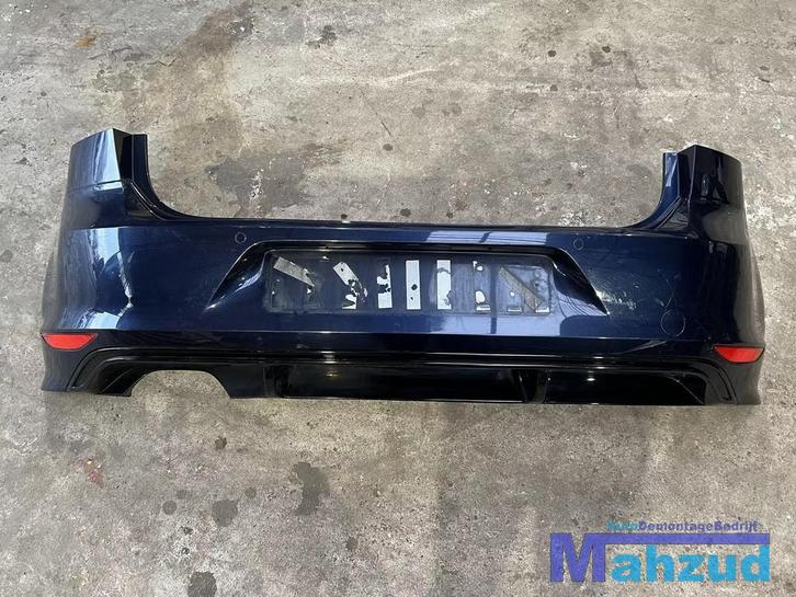 VW GOLF 7 7.5 Facelift Donker blauw achterbumper 2013-2019, Auto-onderdelen, Carrosserie, Bumper, Volkswagen, Achter, Gebruikt