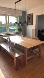 Tafel, 3 draaistoelen en bank, Ophalen, Zo goed als nieuw