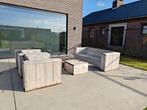 Steigerhouten loungeset, Tuin en Terras, Ophalen of Verzenden, Zo goed als nieuw