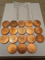 18 munten van 2 cent munthuis J van Duitsland, Ophalen of Verzenden, Duitsland, 2 cent, Setje