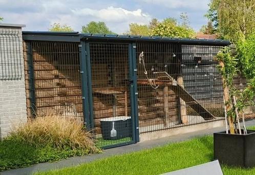 Materialen dierenhok blauwgrijs, Tuin en Terras, Gaas en Draad, Gebruikt, Ophalen