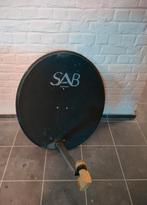 Complete SAB Satelliet Schotel S80A + duo lnb + muurbeugel, Audio, Tv en Foto, Schotelantennes, Gebruikt, Ophalen