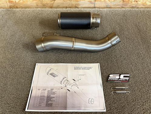 SC Project CR-T carbon uitlaat demper Aprilia RSV4 2018-2020, Motoren, Onderdelen | Overige, Nieuw, Ophalen of Verzenden