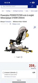 Scies circulaire sur table, Ophalen, Cirkelzaag, Zo goed als nieuw, Powerplus