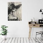 Vrij groot zwart wit schilderij Mk Art, Antiek en Kunst, Kunst | Schilderijen | Modern, Ophalen