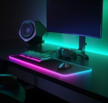 RGB Gaming Muismat, 14 modi, extra Groot 80x30 cm NIEUW beschikbaar voor biedingen