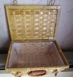 rieten korf met deksel, Ophalen of Verzenden, Rechthoekig, Riet, Mand