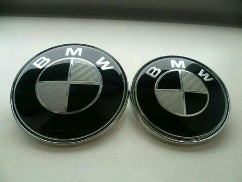 ② Logo/emblème de coffre de capot BMW noir complet 82 — Tuning & Styling —  2ememain