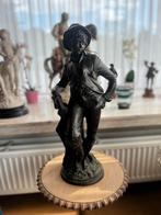 Groot beeld landelijke jongen – 56 cm hoog (kopiebrons), Verzamelen, Ophalen, Zo goed als nieuw