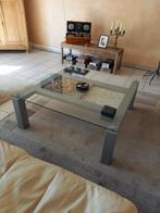 Glazen salontafel, Enlèvement, Comme neuf, Carré