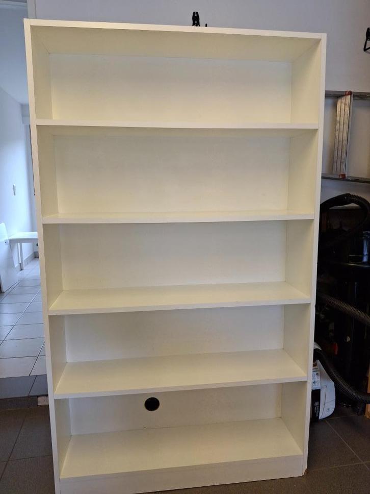 Gratis houten witte boekenkast, Huis en Inrichting, Kasten | Boekenkasten, Gebruikt, 100 tot 150 cm, 150 tot 200 cm, 25 tot 50 cm