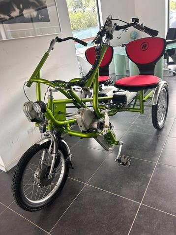 Fun 2 go Van raam duofiets met DUBBEL batterij + beschikbaar voor biedingen